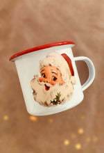 Load image into Gallery viewer, Enamel Mug - Vintage Santa