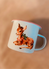 Load image into Gallery viewer, Enamel Mug ~ Vintage Deer