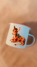 Load image into Gallery viewer, Enamel Mug ~ Vintage Deer