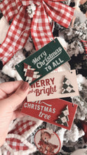 Load image into Gallery viewer, Retro Style Wooden Ornament Set/3