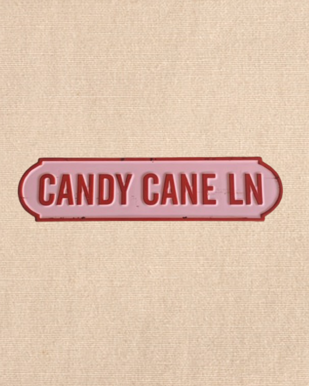 CANDY CANE LANE - Tin Sign