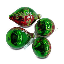 Load image into Gallery viewer, Glass Indent Ornament - set of 4
