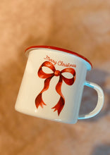 Load image into Gallery viewer, Enamel Mug - Merry Bow
