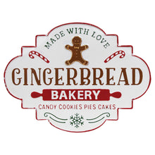 Load image into Gallery viewer, Gingerbread Bakery Metal Sign
