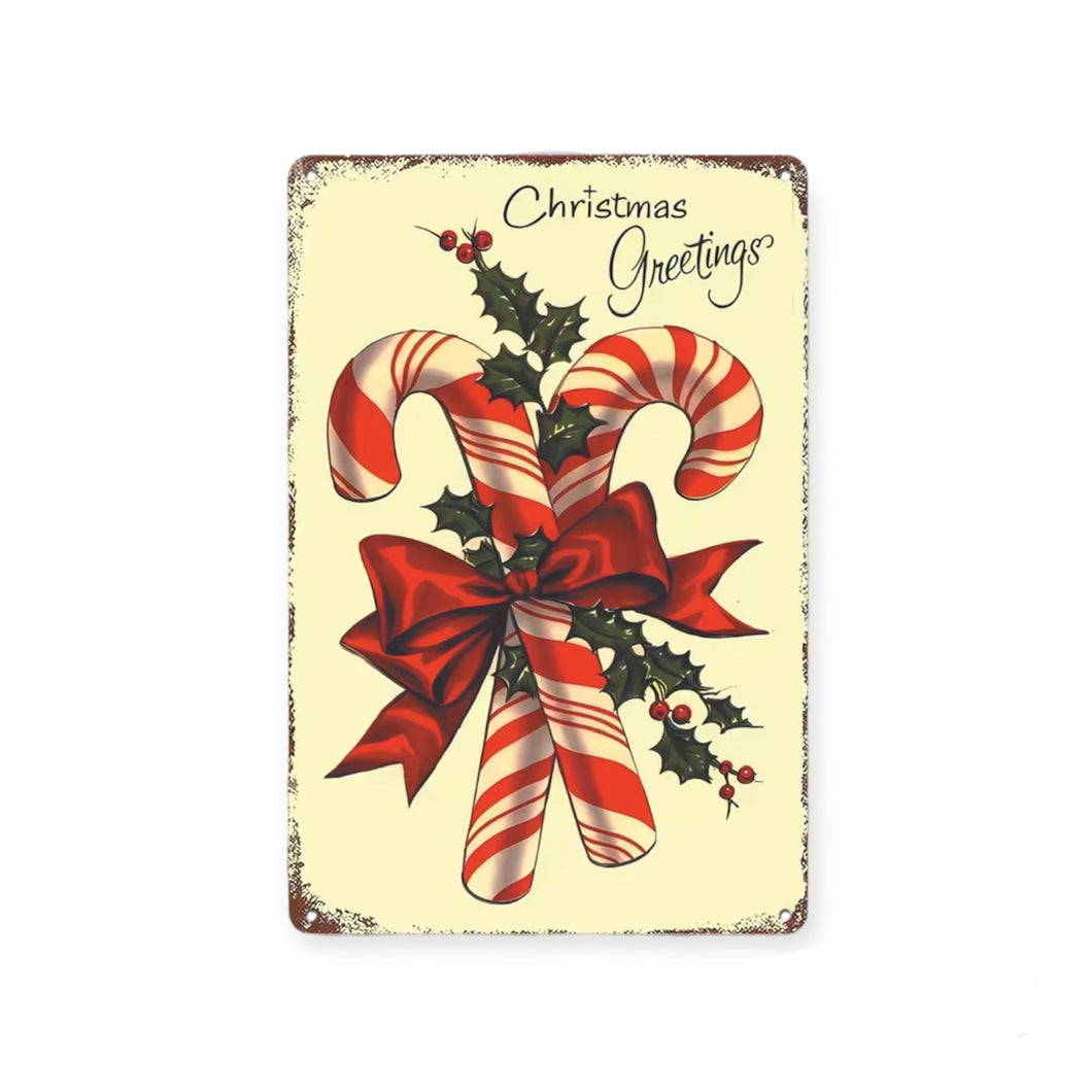 Christmas Greetings - Tin Sign