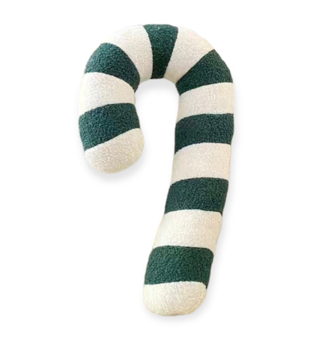 Candy Cane Cushion - Green