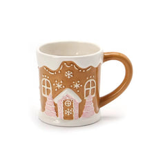 Load image into Gallery viewer, Gingerbread House Mug ~ Pink
