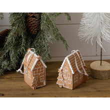 Load image into Gallery viewer, Gingerbread House Ornament Hanging set/2
