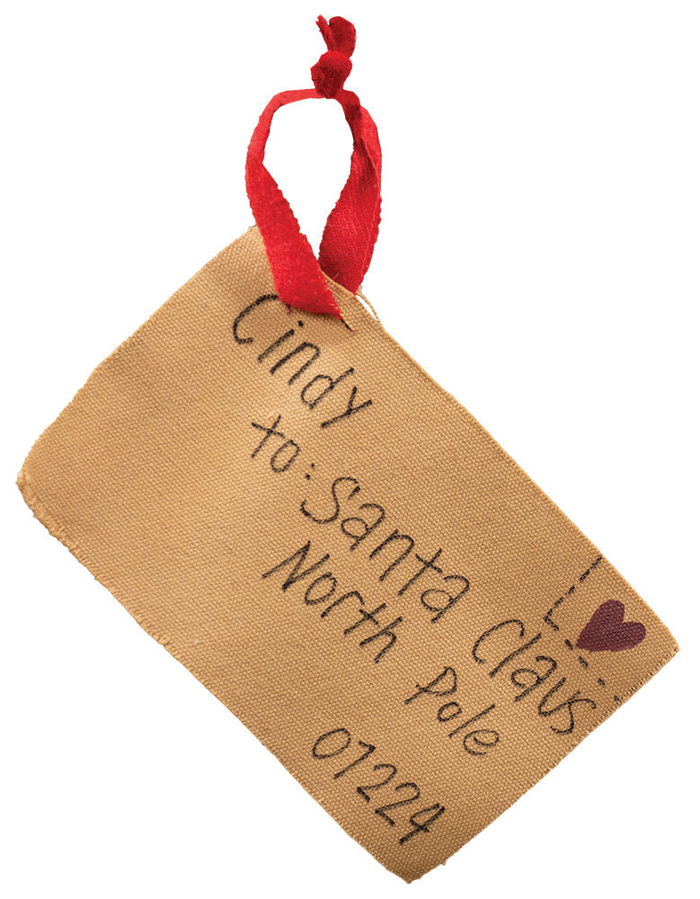 From Cindy - Santa Claus Letter Ornament