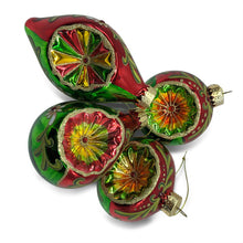 Load image into Gallery viewer, Glass Indent Ornament - set of 4
