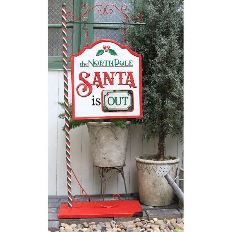 Santa is IN/OUT Stand