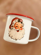 Load image into Gallery viewer, Enamel Mug - Jolly Santa
