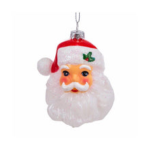 Load image into Gallery viewer, Shatterproof Santa Head Ornament
