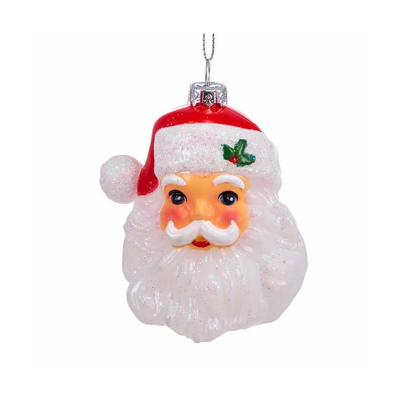 Shatterproof Santa Head Ornament