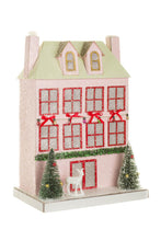 Load image into Gallery viewer, Pink Mansion ~ Illuminated Glitter house

