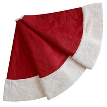 Load image into Gallery viewer, Red Velvet Tree Skirt 50”
