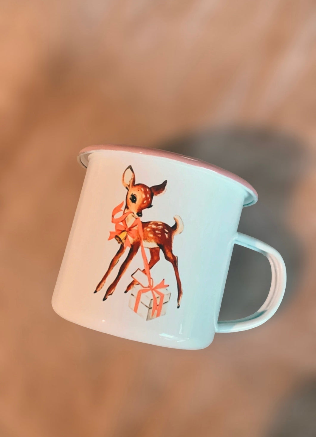 Enamel Mug ~ Pink Deer