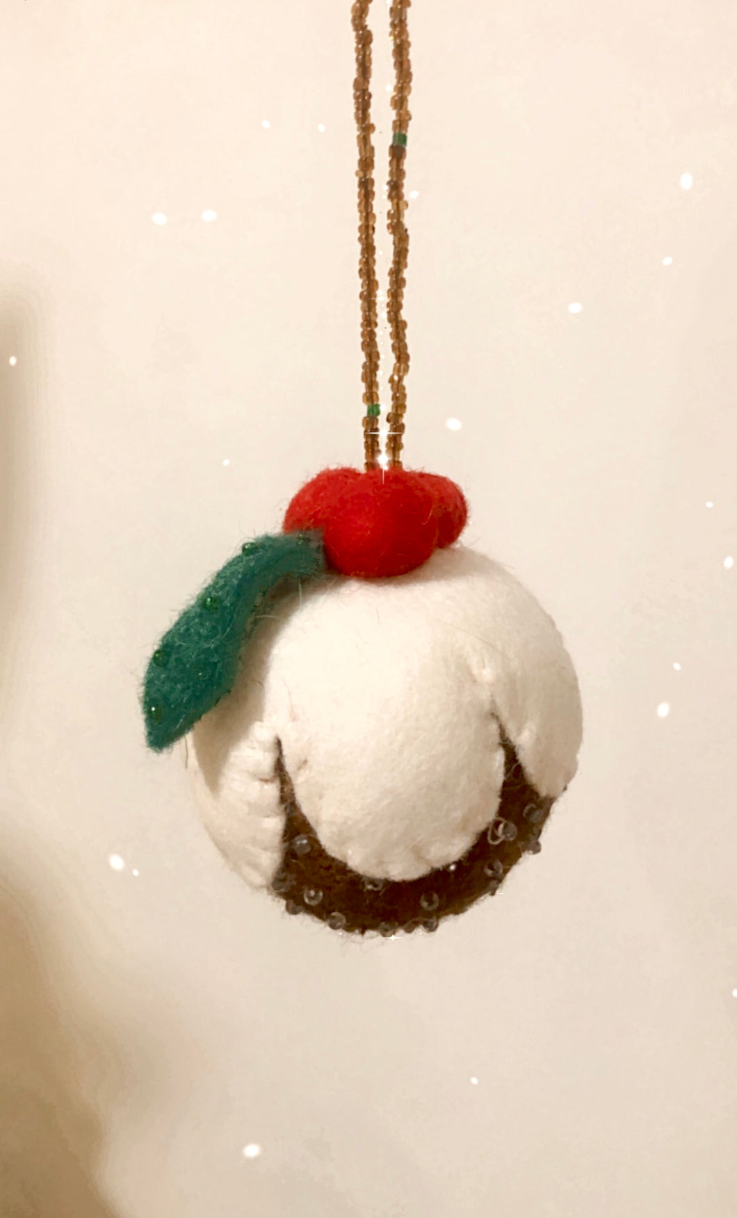Felt Pudding Ornament