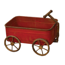 Load image into Gallery viewer, Rusty Red Wagon 15&quot; X 9&quot; X 9&quot;
