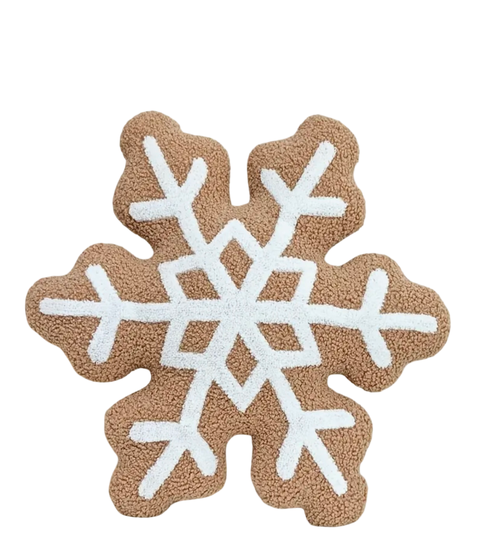 Gingerbread Snowflake Cushion