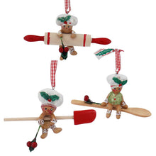 Load image into Gallery viewer, 4&quot;Gingerbread Roller/Spoon/Spatula
