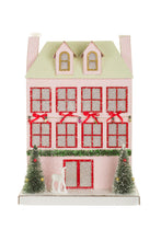 Load image into Gallery viewer, Pink Mansion ~ Illuminated Glitter house
