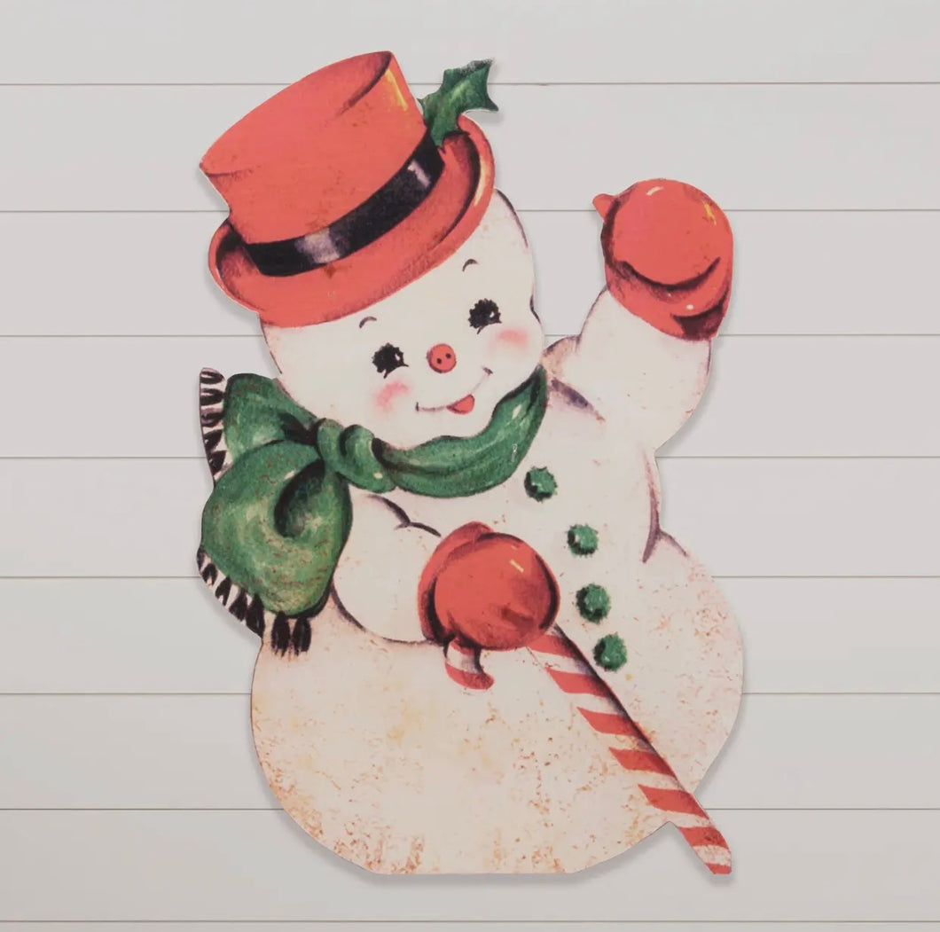 Sign ~ Vintage Snowman