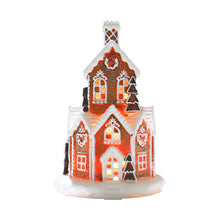 Load image into Gallery viewer, Round Gingerbread Village LED / Mansion
