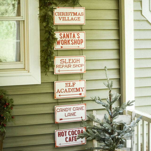 Christmas Village Metal Sign