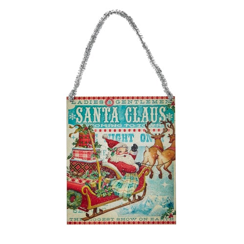 4116434 - Vintage Santa Poster Ornament