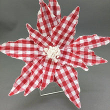 Load image into Gallery viewer, Red Gingham Poinsettia
