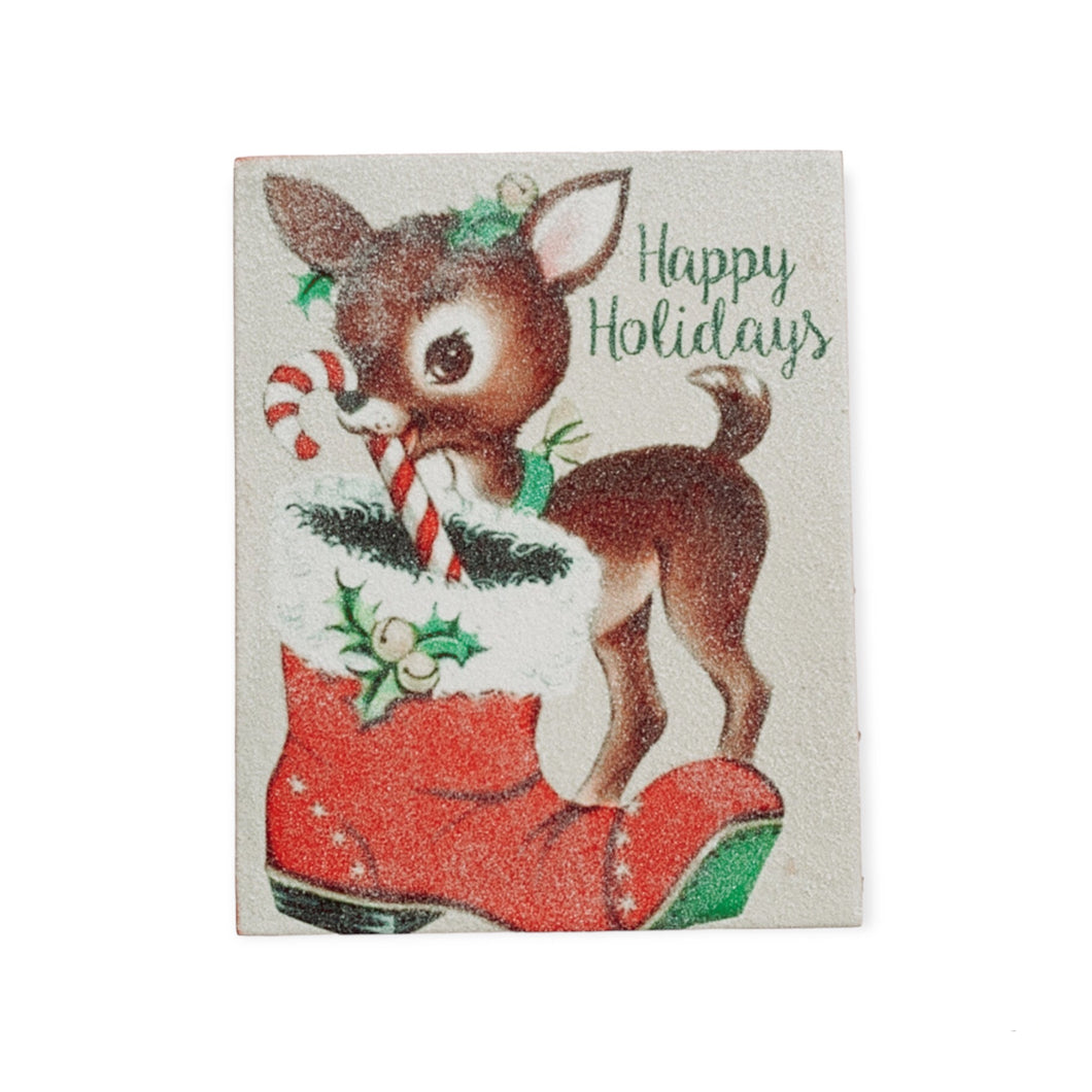 Retro Wooden Shelf Sitter - Deer