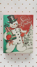 Load image into Gallery viewer, Retro Wooden Shelf Sitter - Snowman

