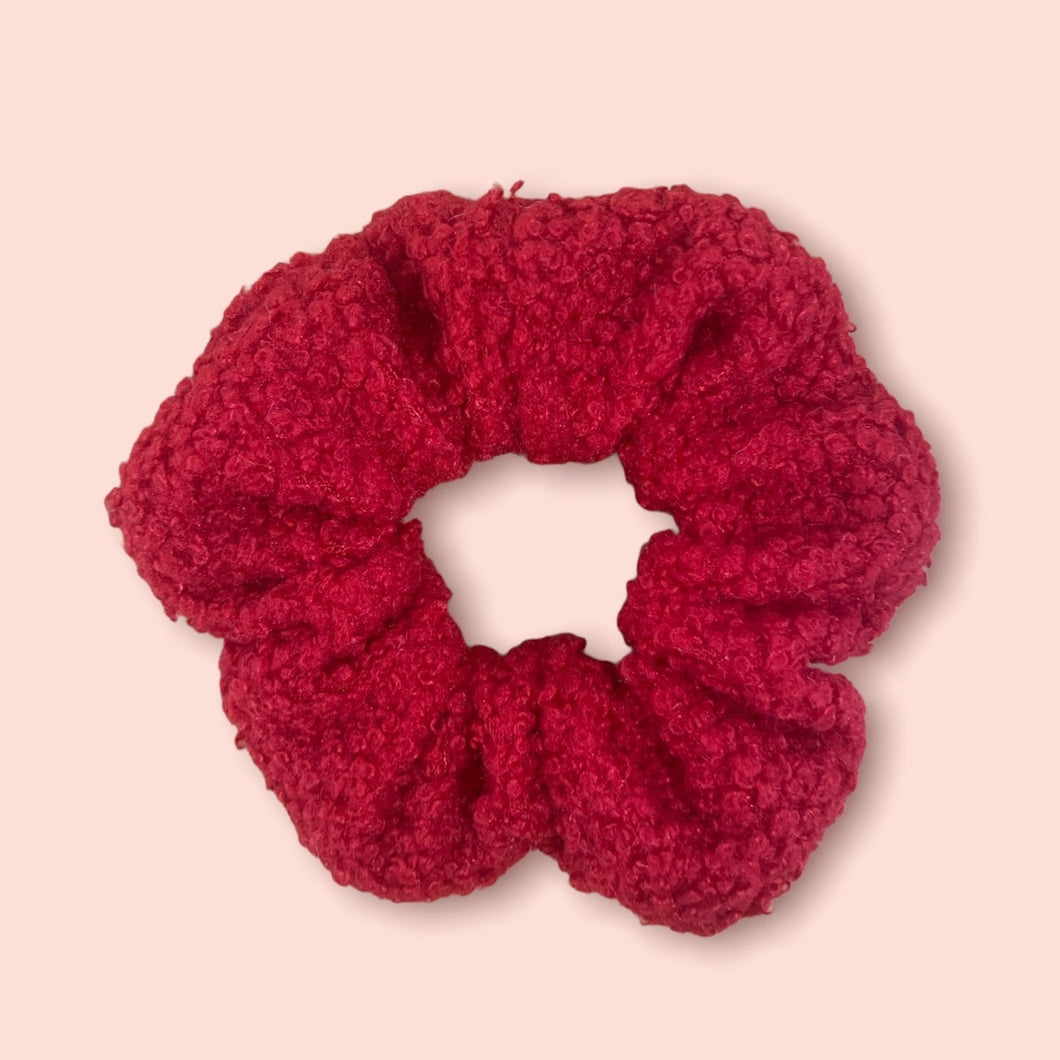 Bouclè Scrunchie - Red