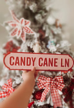 Load image into Gallery viewer, CANDY CANE LANE - Tin Sign
