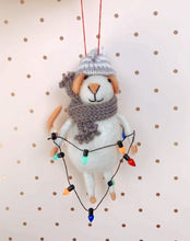 Load image into Gallery viewer, Let's Get Lit Mouse - Felt Ornament
