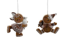 Load image into Gallery viewer, JTE217 BOY GIRL HANGING GINGERBREAD SET
