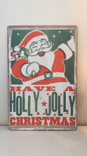 Load image into Gallery viewer, Holly Jolly Tin Sign
