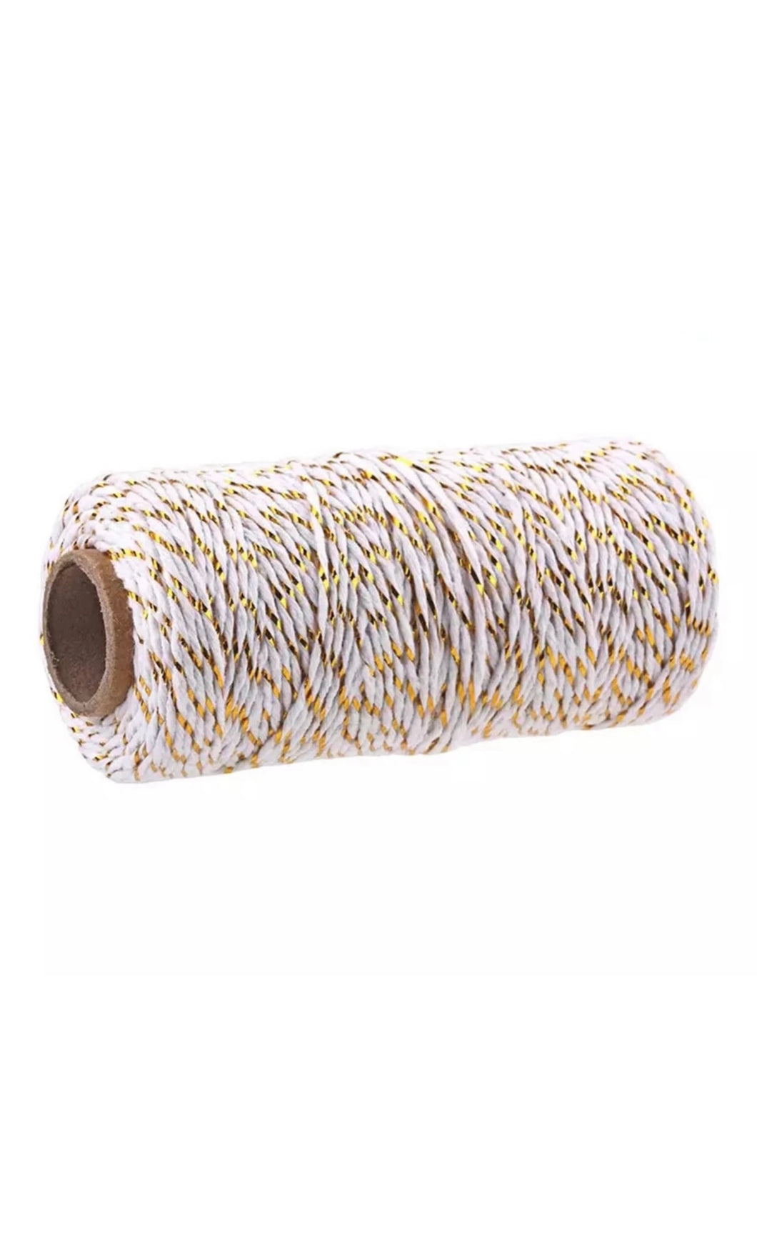 Bakers Twine 100m White/Gold