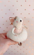 Load image into Gallery viewer, Pink Ballerina Mouse - Felt Ornament
