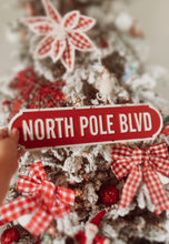 Load image into Gallery viewer, NORTH POLE BLVD - Tin Sign
