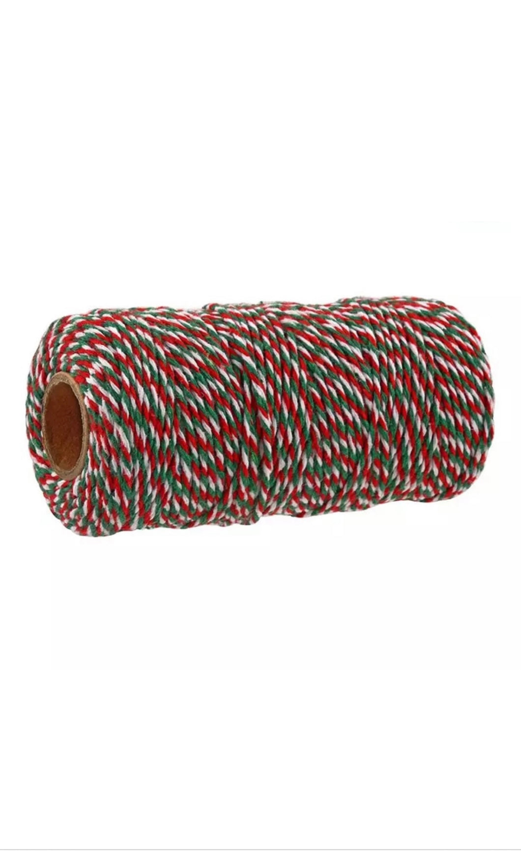 Bakers Twine 100m - Red/Green/White