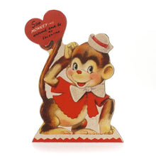 Load image into Gallery viewer, Wild about you Valentine Dummy board Monkey
