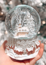 Load image into Gallery viewer, Winter Woods Church Musical Snow Globe
