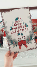 Load image into Gallery viewer, Merry Christmas Tin Sign
