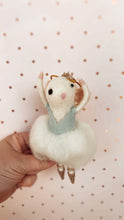 Load image into Gallery viewer, Blue Ballerina Mouse - Felt Ornament
