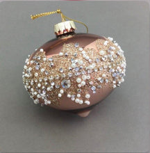 Load image into Gallery viewer, Jewelled Mirror Ornate Drop Glass Ornament
