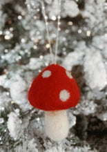 Load image into Gallery viewer, Felt Hanging Mushroom
