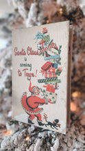Load image into Gallery viewer, Retro Magnetic Book- Santa Claus is coming to Town
