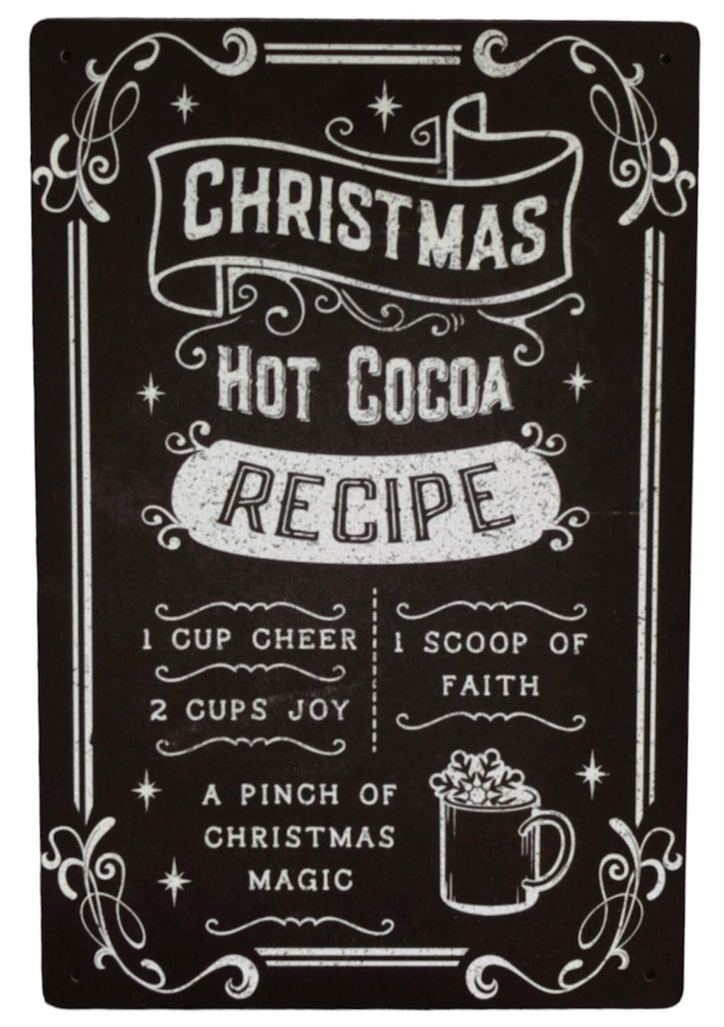 Christmas Recipe Tin Sign